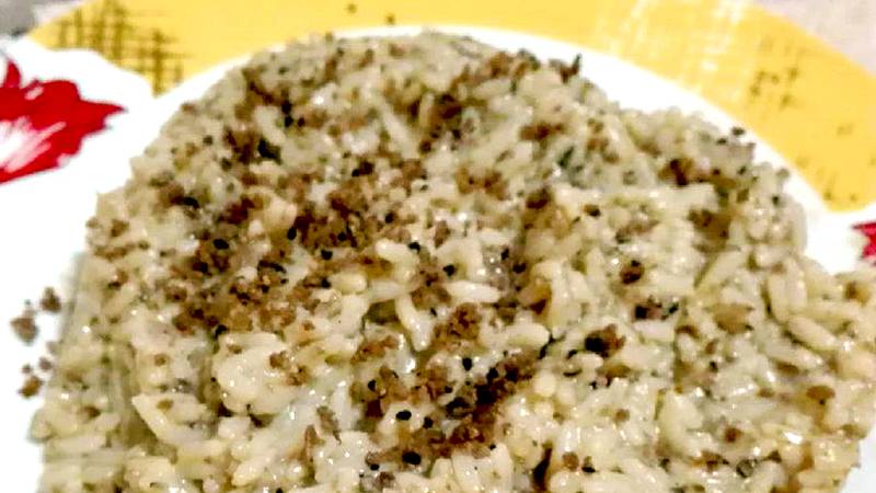 Risotto al tartufo nero