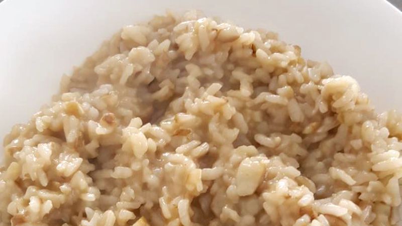 Risotto al topinambur