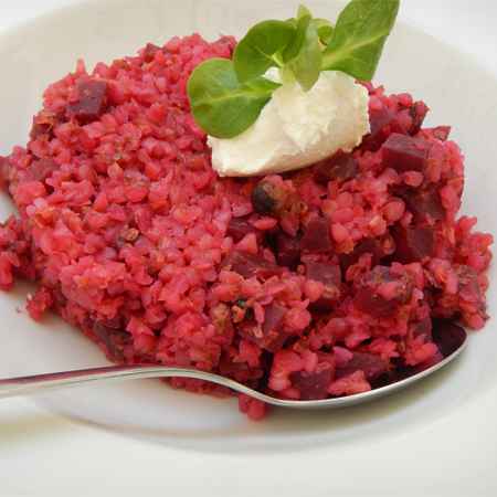 Risotto alla barbabietola rossa