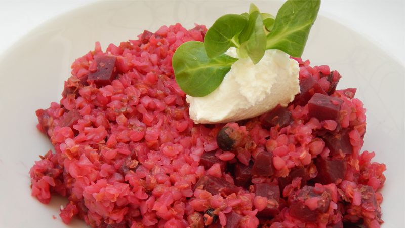 Risotto alla barbabietola rossa