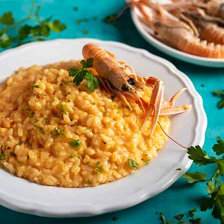 Risotto alla crema di scampi