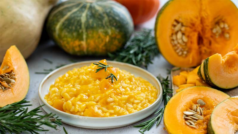 Risotto alla zucca leggero