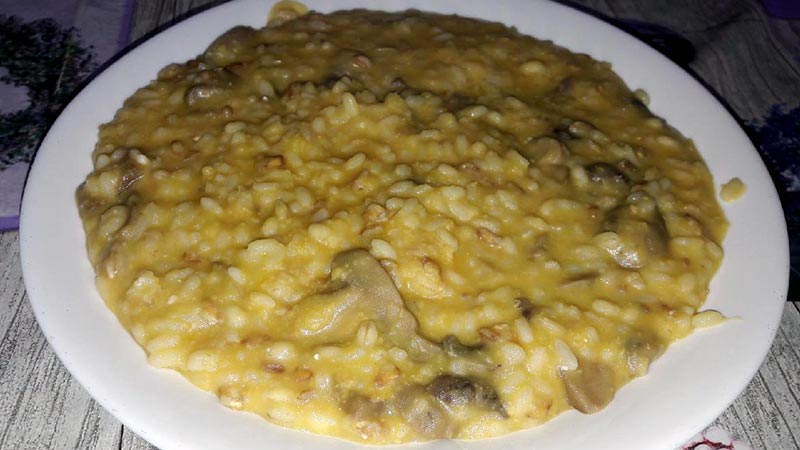 Risotto allo zenzero e zucca