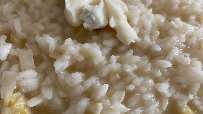 Risotto asparagi bianchi e gorgonzola