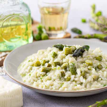 Risotto asparagi e stracchino