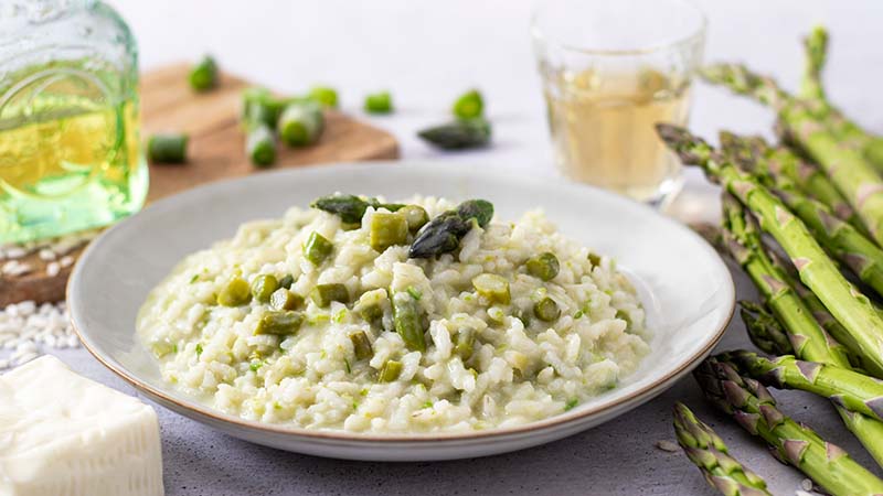 Risotto asparagi e stracchino