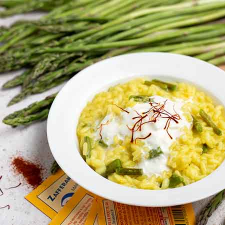 Risotto asparagi e zafferano