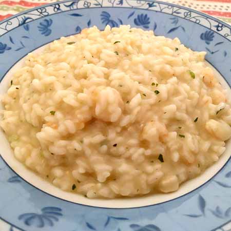 Risotto con gamberetti