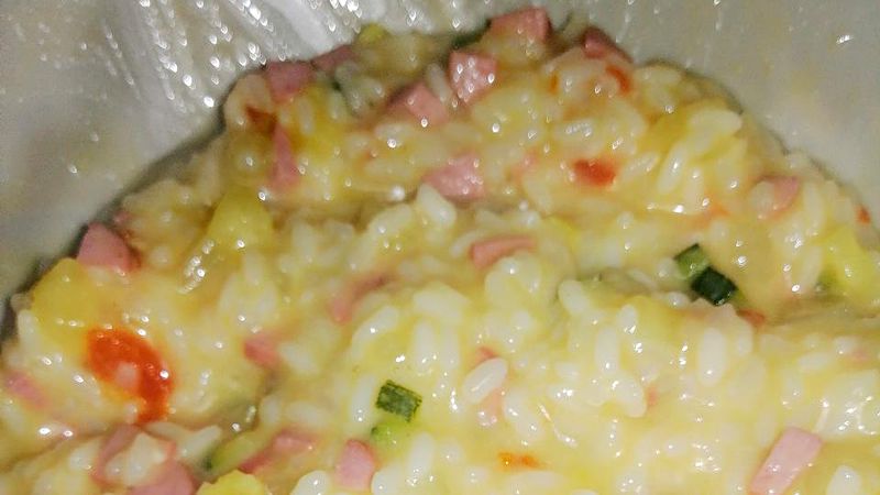 Risotto con i wurstel