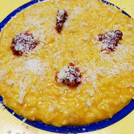 Risotto con zucca e 'nduja