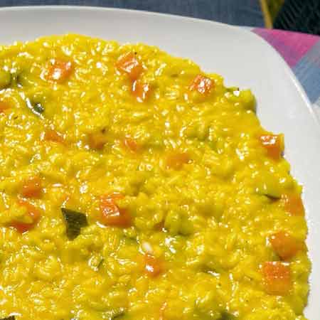 Risotto con zucchine e carote