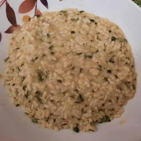 Risotto con zucchine vegan