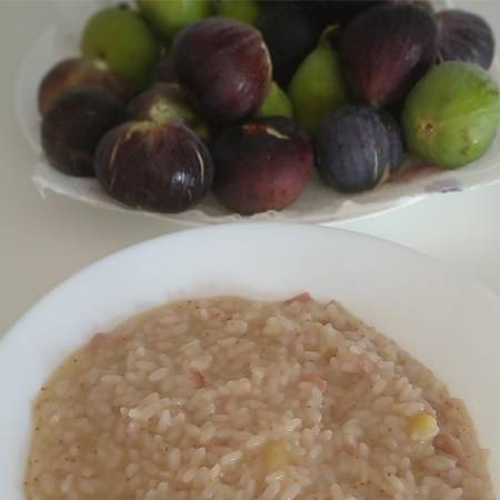 Risotto fichi e speck