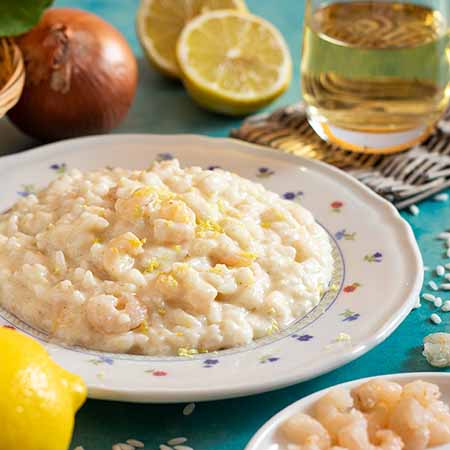 Risotto gamberetti e limone