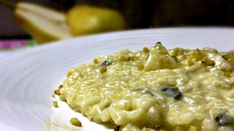 Risotto gorgonzola e pere