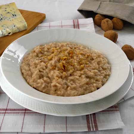 Risotto con gorgonzola e noci