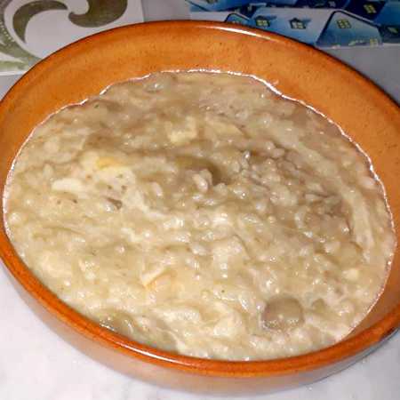 Risotto melanzane e scamorza