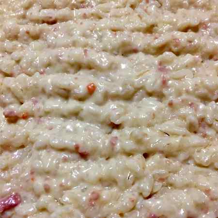 Risotto panna e prosciutto