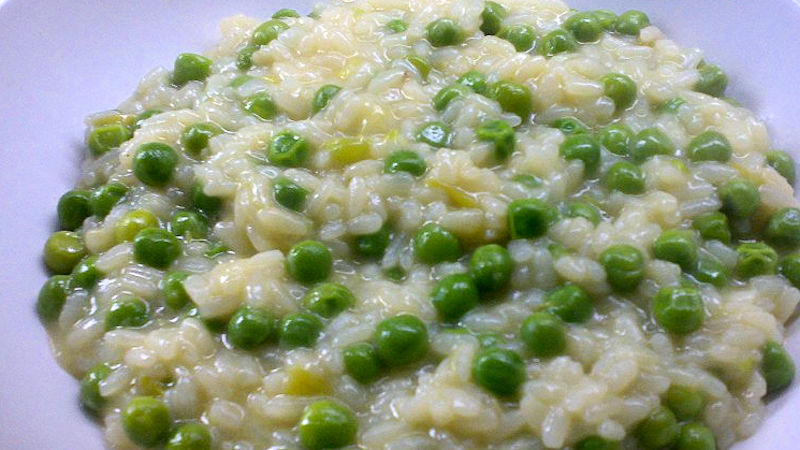 Risotto ai piselli