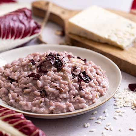 Risotto radicchio e gorgonzola