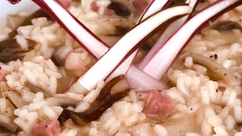 Risotto radicchio e pancetta