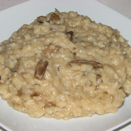 Risotto con salsiccia e porcini