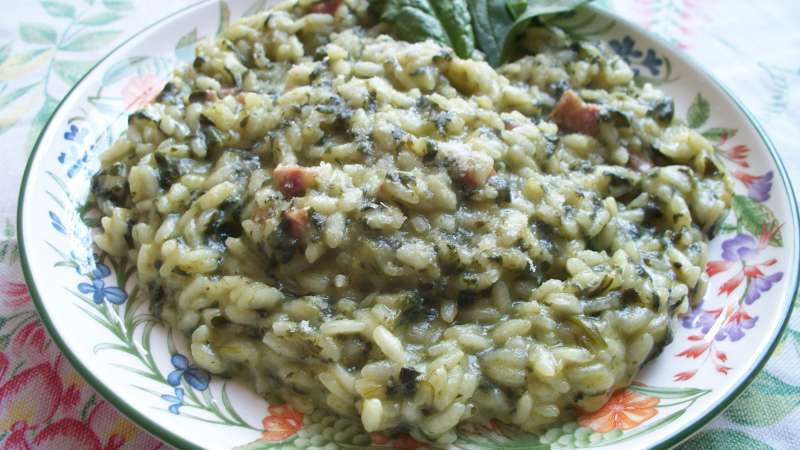 Risotto salsiccia e spinaci