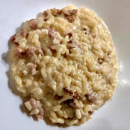 Risotto salsiccia e stracchino