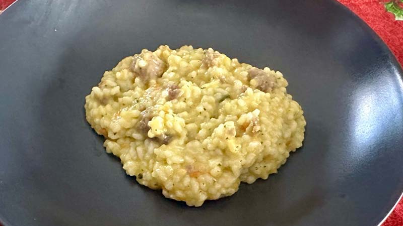 Risotto salsiccia e verdure