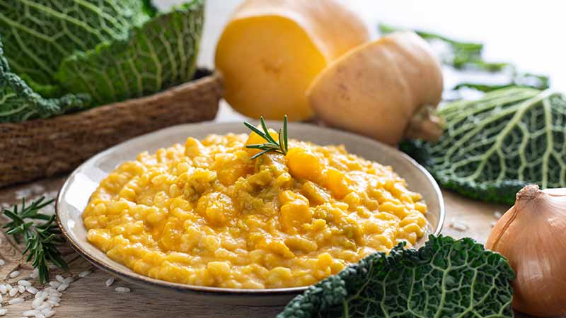 Risotto verza e zucca