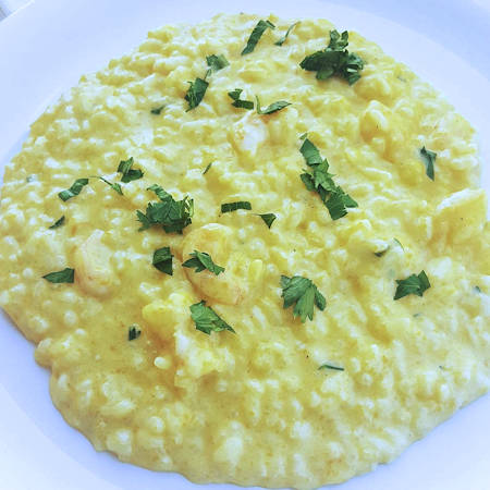 Risotto zucca e gamberetti