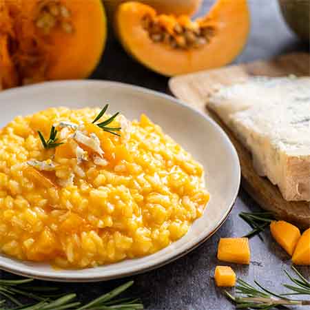 Risotto zucca e gorgonzola