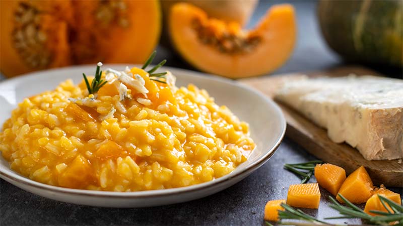 Risotto zucca e gorgonzola