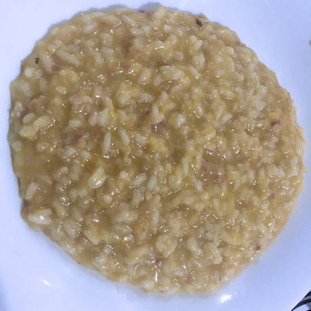 Risotto zucca e pancetta