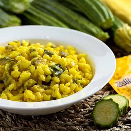 Risotto zucchine e zafferano