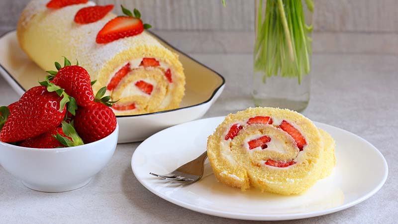 Rotolo alle fragole