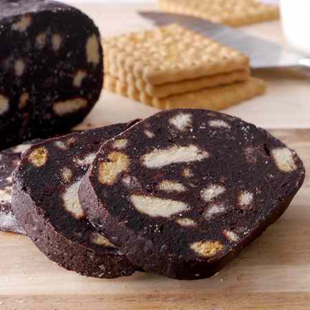 Salame di cioccolato senza uova