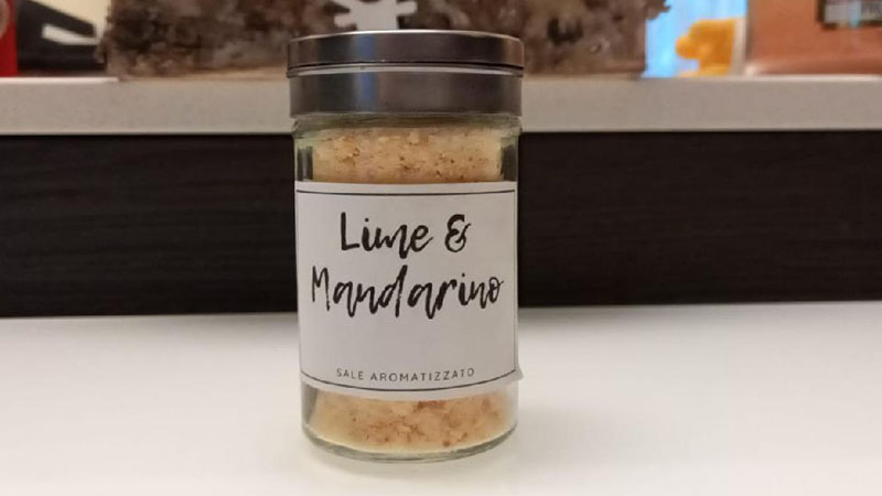 Sale aromatizzato lime e mandarino