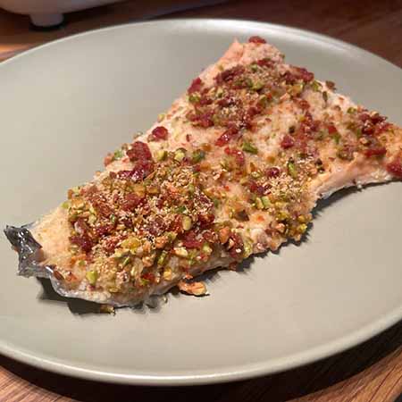Salmone ai pistacchi a Varoma