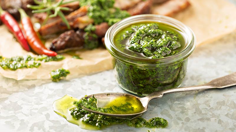 Salsa chimichurri argentina