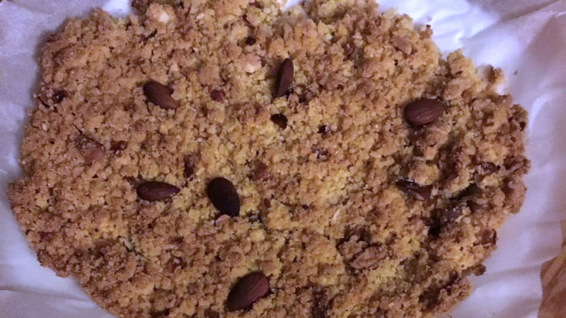 Torta crumble con mandorle