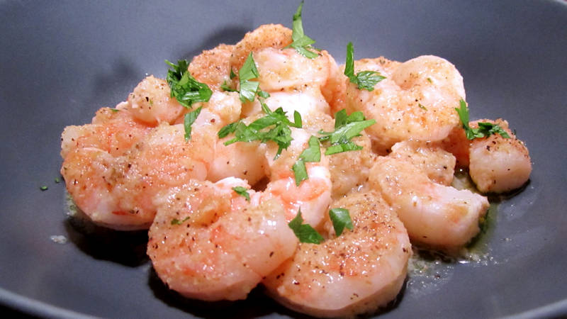 Scampi in salsa piccante