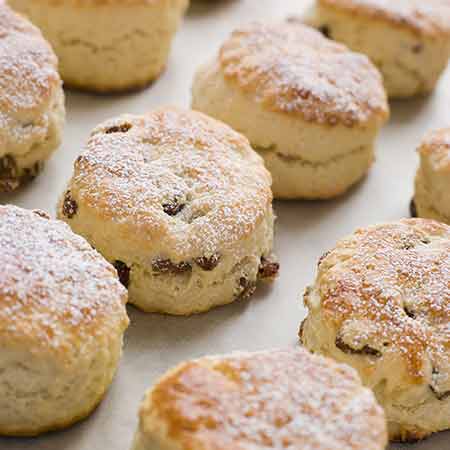 Scones con gocce di cioccolato