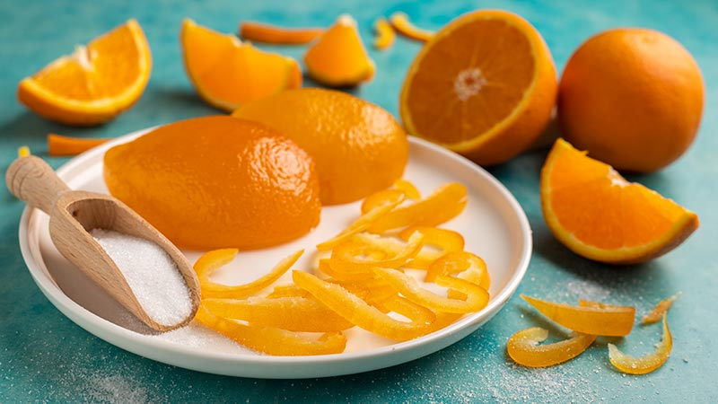 Scorze di arancia candite
