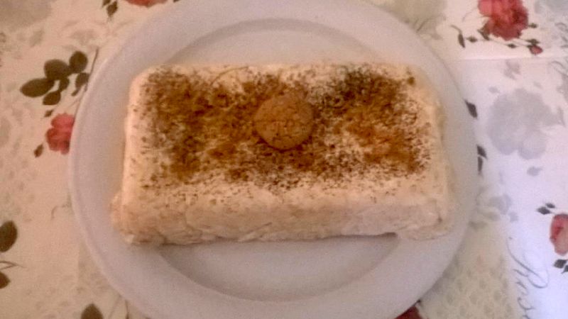 Semifreddo torrone e amaretti