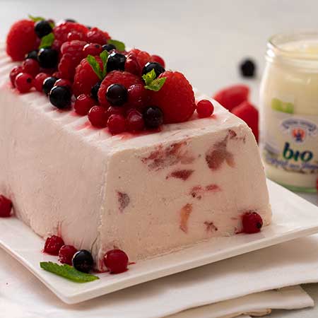 Semifreddo yogurt e frutti di bosco