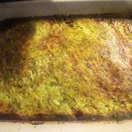 Sformato di uova e zucchine al forno