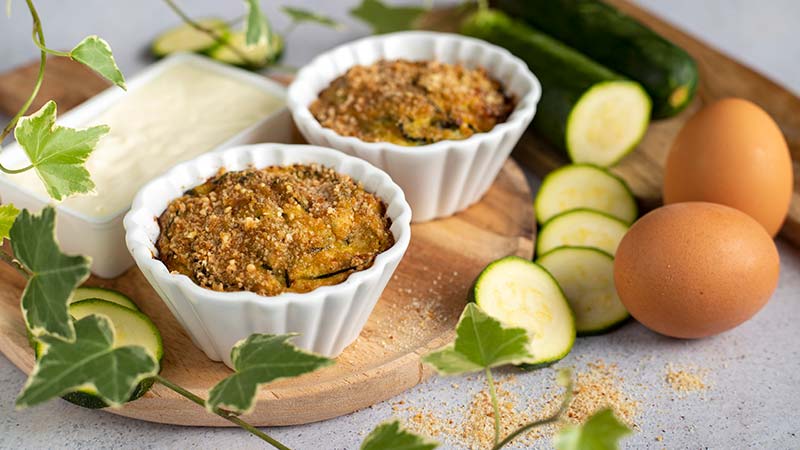 Sformato di zucchine e stracchino