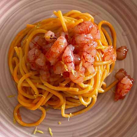 Spaghetti ai gamberi rossi