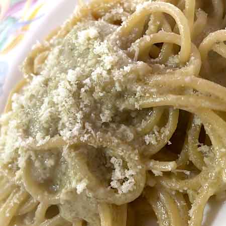 Spaghetti alla crema di carciofi